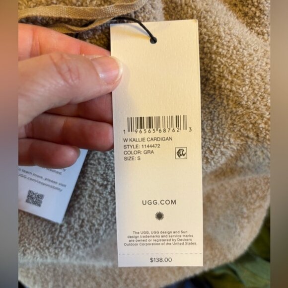 NWT UGG Kallie Cardigan sz S - Picture 4 of 5